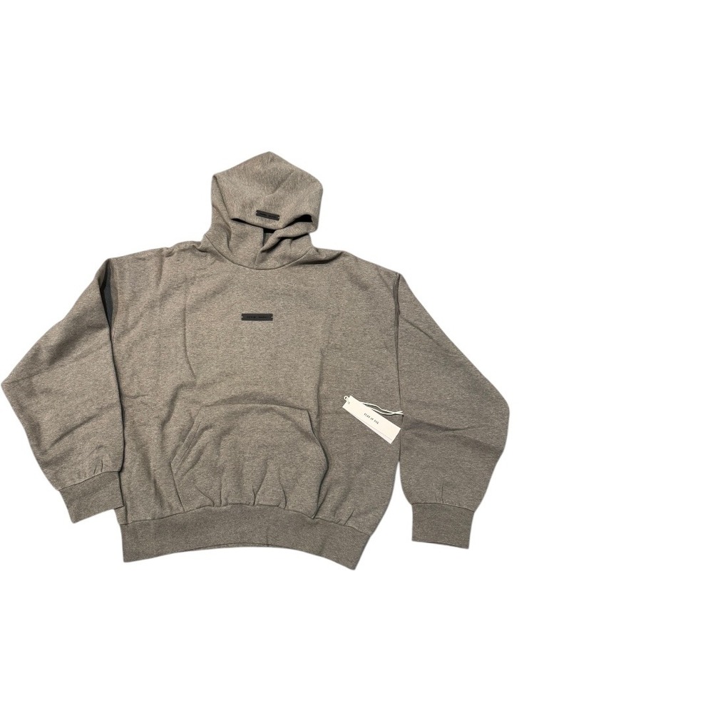Fear of God ESSENTIALS Homestead Heather Classic Fleece Hoodie Size L - Picture 2 of 8